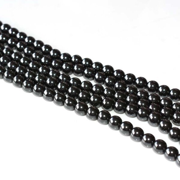 Mini Hematite Beads strands for fine jewelry designs, black iron tone