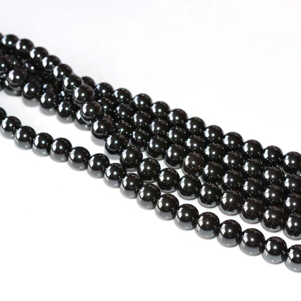 Small size Hematite Beads for Jewelry Making, uniform and metallic black