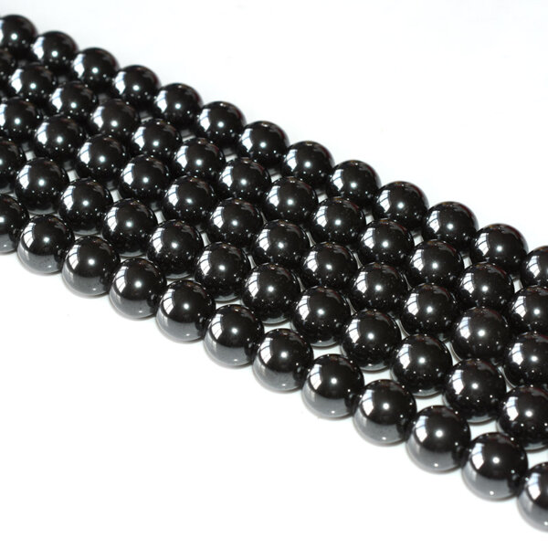 High-quality Hematite Beads for Jewelry Making, smooth and reflective finish in uniform strands
