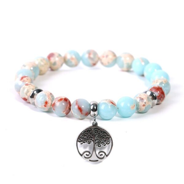 8mm tree of life bead bracelet