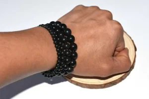Shungite Stone Bracelet On Hand Wholesale Stone Bracelets