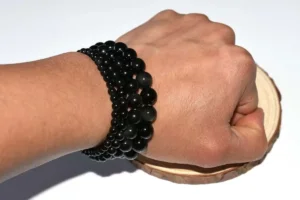 Obsidian Stone Bracelet On Wrist Wholesale Price