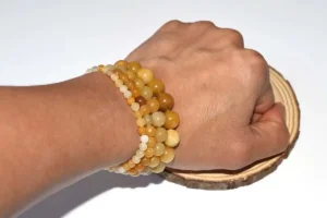 Yellow Stone Bracelet On Wrist Wholesale Price