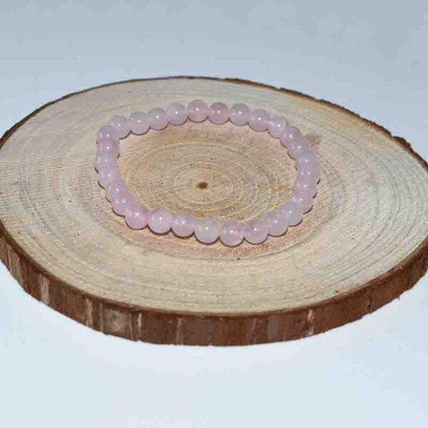 rose quartz crystal bracelet