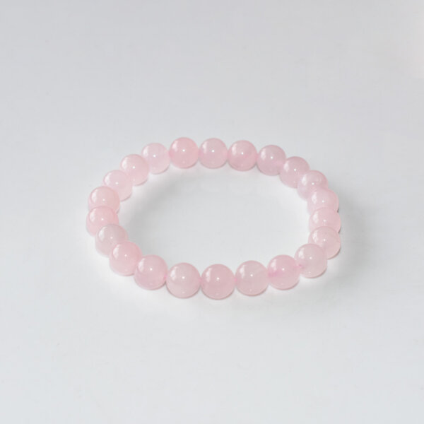 8mm rose quartz crystal bracelet
