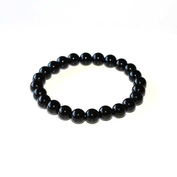 8mm black stone bracelet
