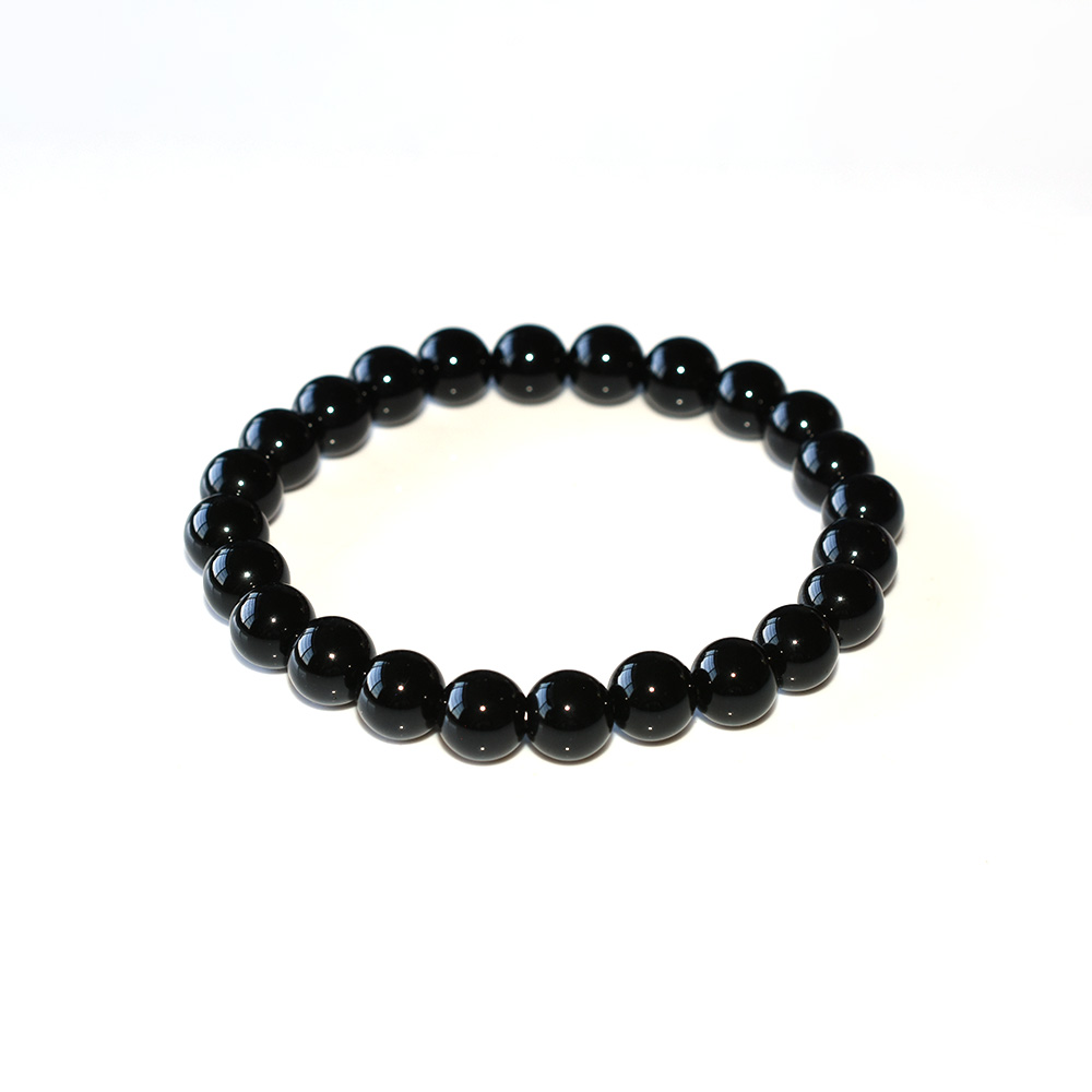 8mm black stone bracelet