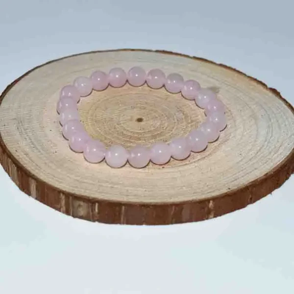 rose quartz crystal bracelet