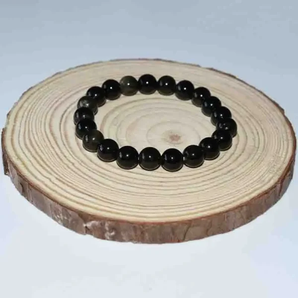 gold obsidian bracelet