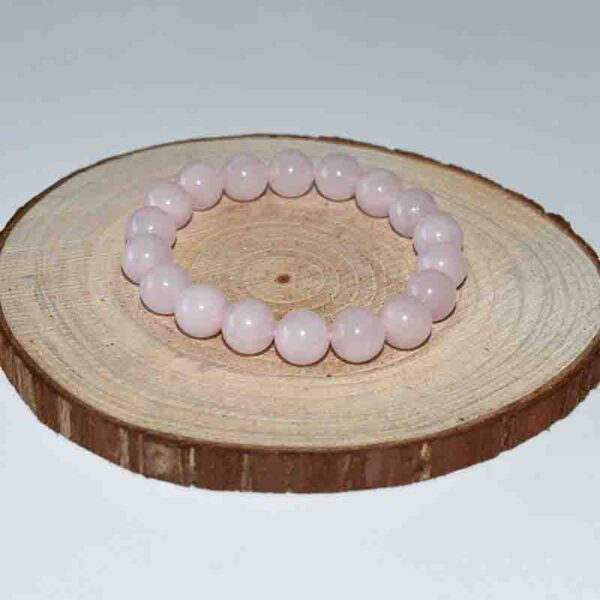 rose quartz crystal bracelet