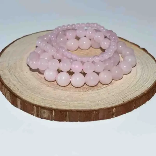 rose quartz crystal bracelet