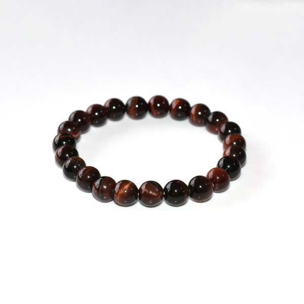 8mm red tiger eye bracelet