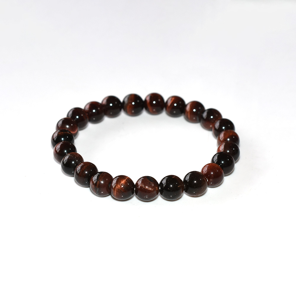 8mm red tiger eye bracelet