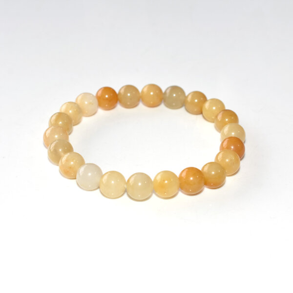 8mm yellow stone bracelet