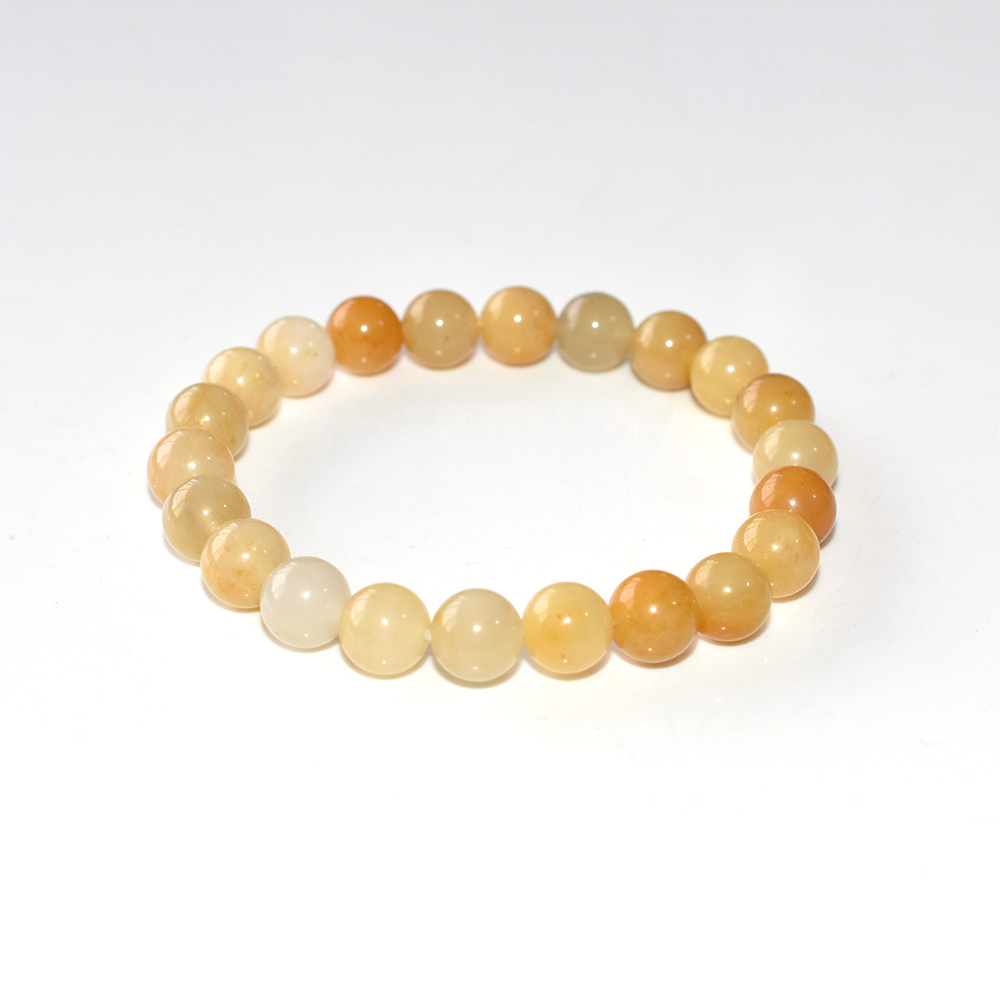 8mm yellow stone bracelet