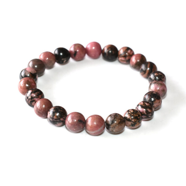 Black Line Rhodonite Bracelet