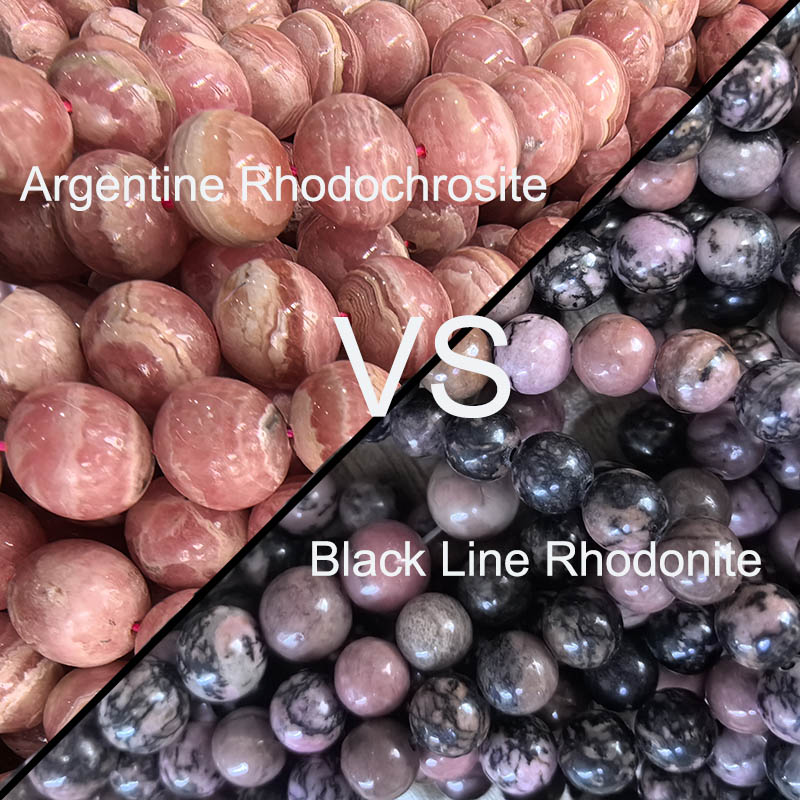 Rhodonite vs Rhodochrosite