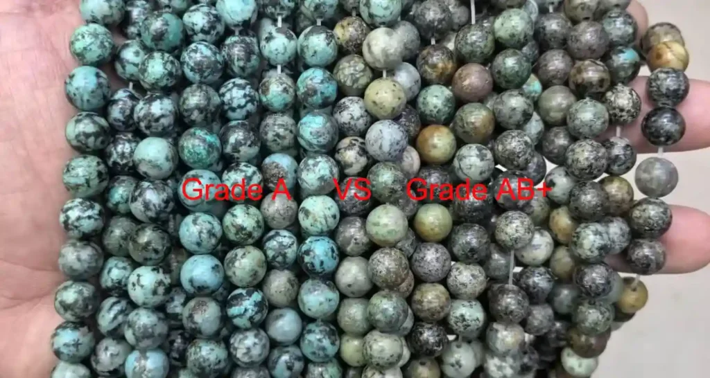 Grade A African Turquoise Meaning VS Grade AB+