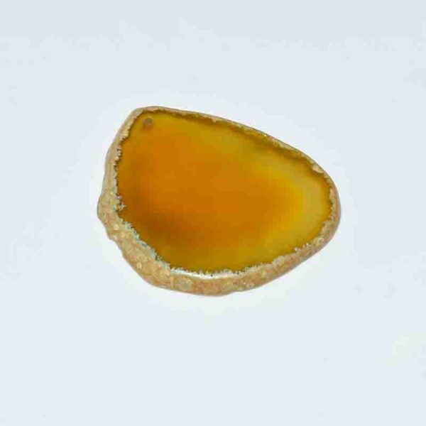 orange agate slice