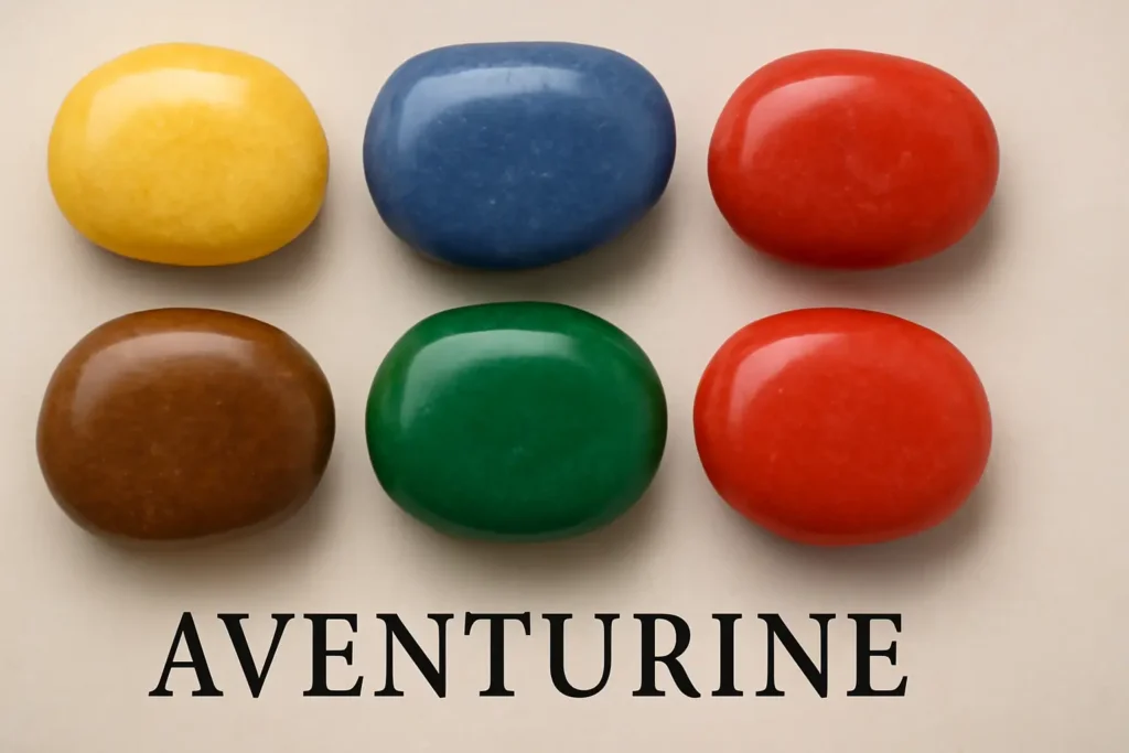 Understanding red aventurine meaning through different aventurine color types