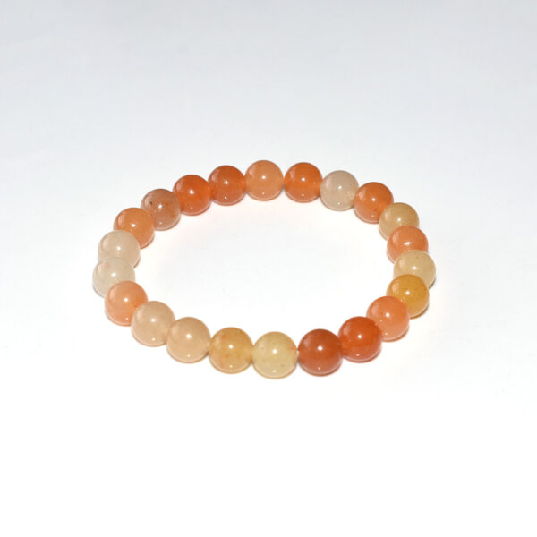 Simple Red Aventurine Bracelet on white background for product detail