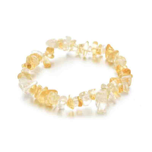 citrine chip bracelet