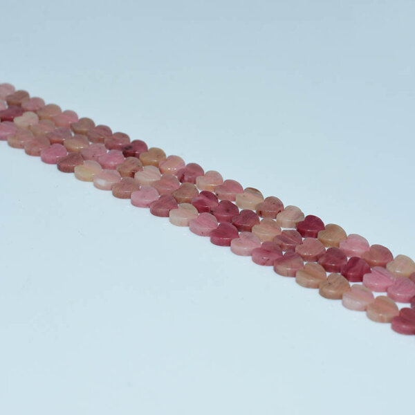 rhodonite heart shaped beads