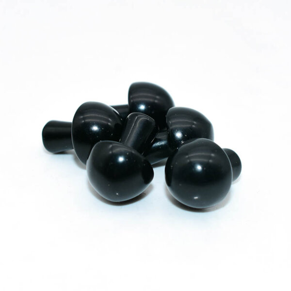 black obsidian crystal mushroom