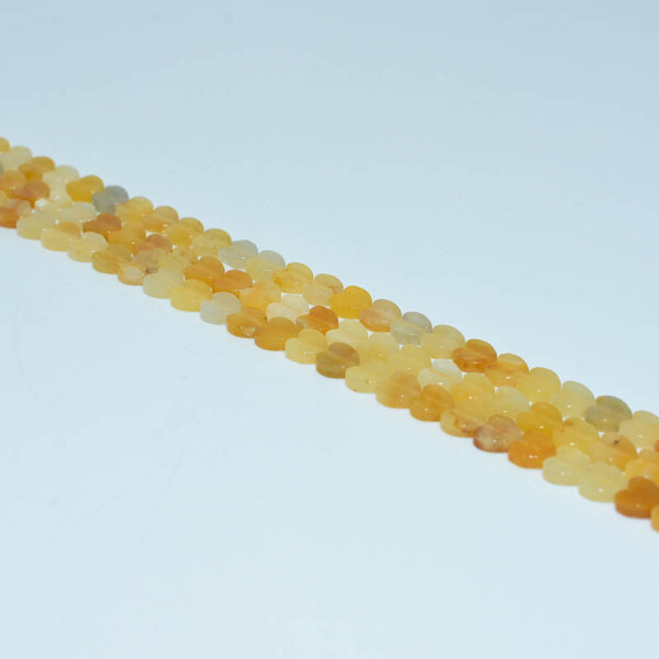 spring jade heart shaped beads