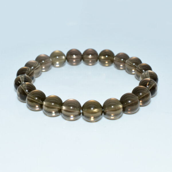 Smoky Quartz Bracelet in 8mm size displayed on white background