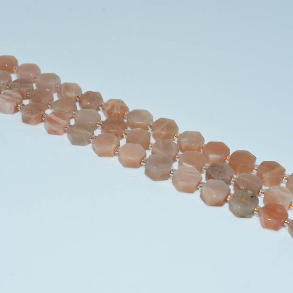 sunstone hexagon beads