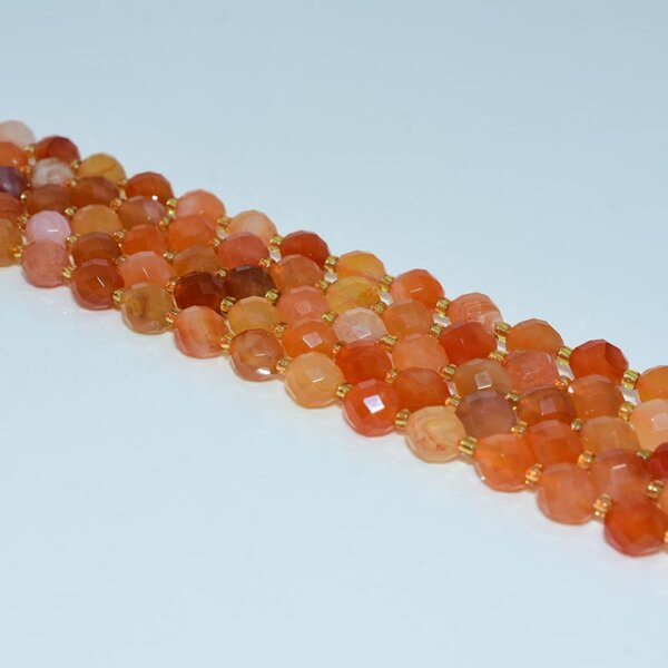 carnelian rice beads