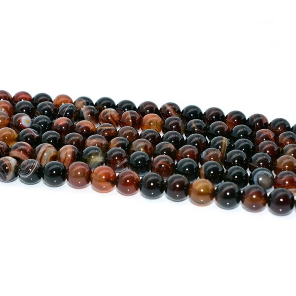 dream agate beads arranged neatly