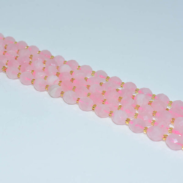 rose quartz rice beads