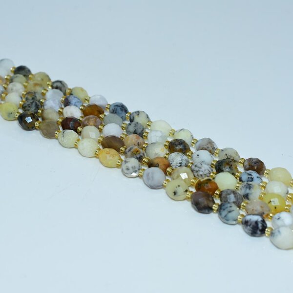yellow opal rice beads