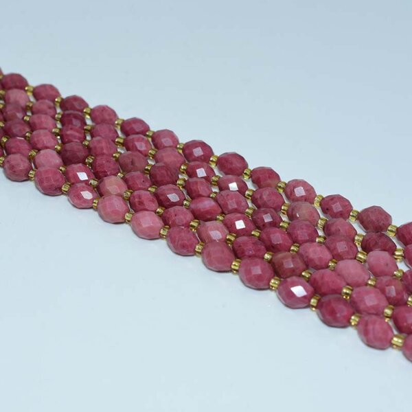 rhodonite rice beads