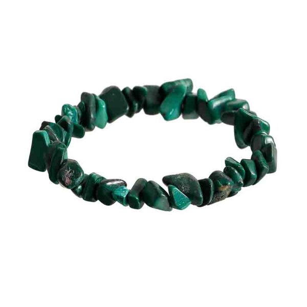 malachite chip bracelet