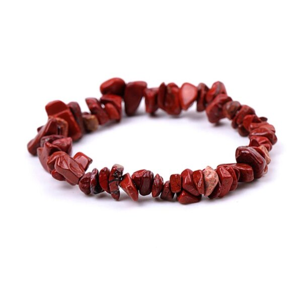 red jasper chip bracelet