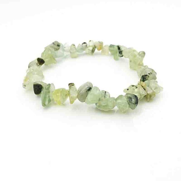prehnite chip bracelet
