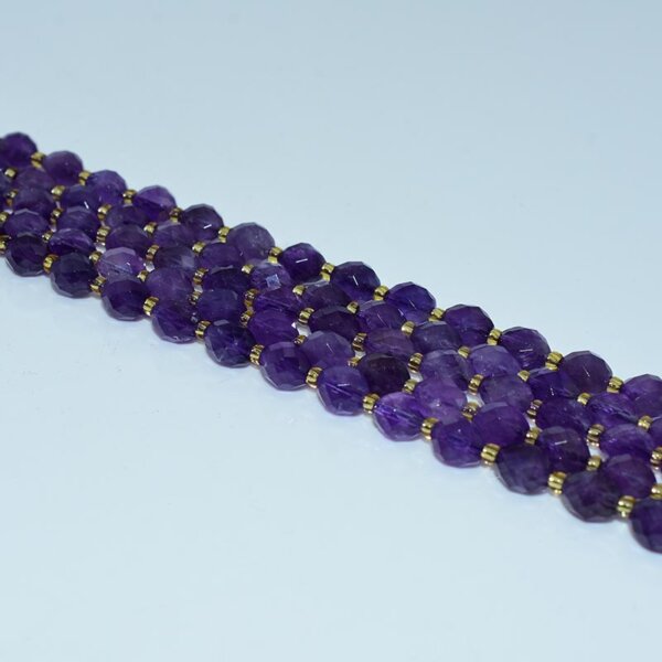 amethyst rice beads