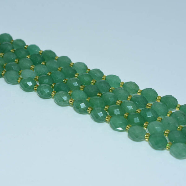 green aventurine rice beads