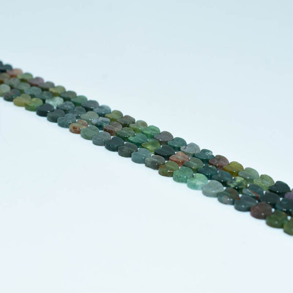 indian agate heart shaped beads