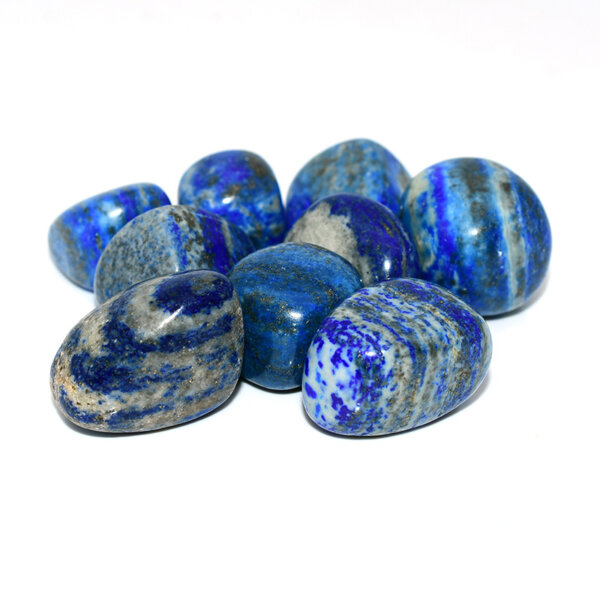 Main image of Lapis Lazuli Tumbled stones – vivid blue color with natural inclusions