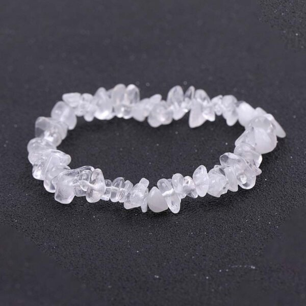 rock crystal chip bracelet