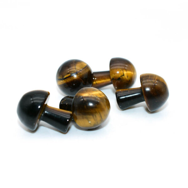 tiger eye crystal mushroom