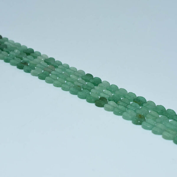 green aventurine heart shaped beads
