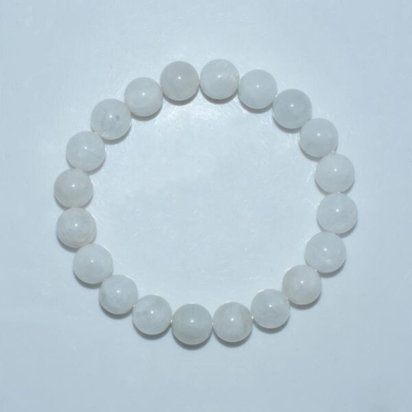Handmade moonstone bracelet with soft glow and smooth finish