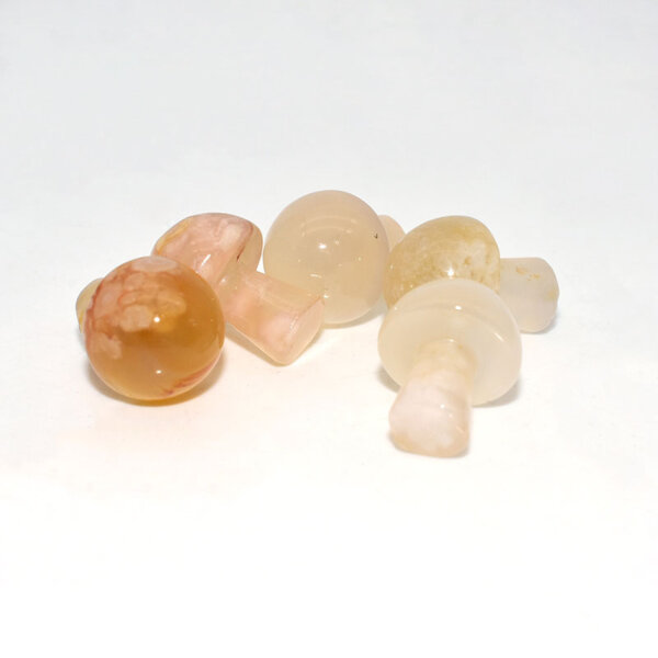 yellow agate flower crystal mushroom