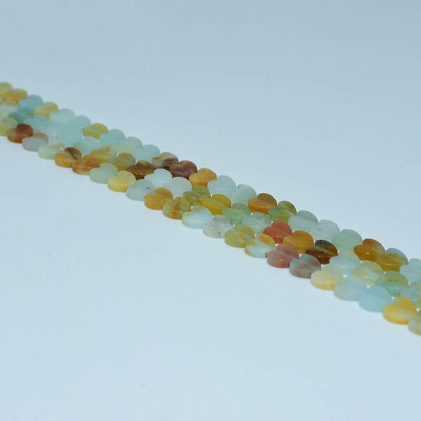 amazonite heart shaped beads