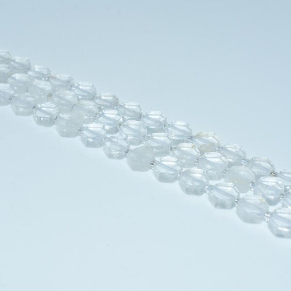 rock crystal hexagon beads